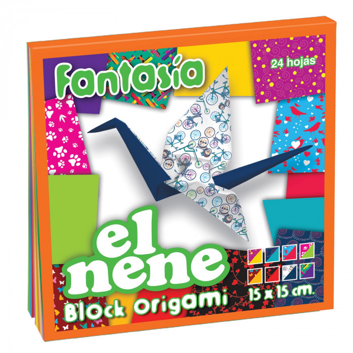 Block dibujo el nene mandalas origami fanta