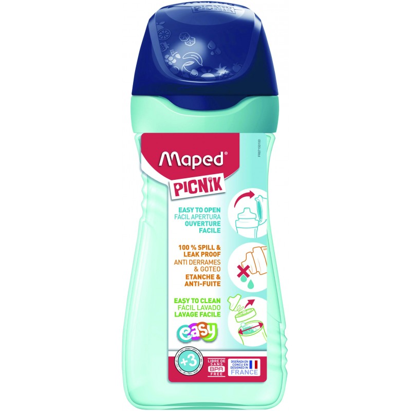 Botella maped azul/verde 430ml. Botella maped azul/verde 430ml.