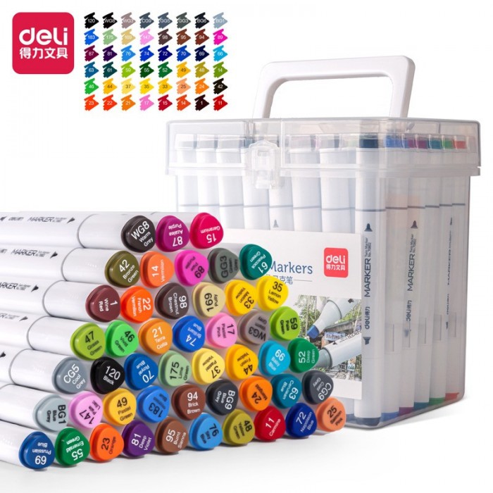 Marcadores fibra artist markers doble puntax48