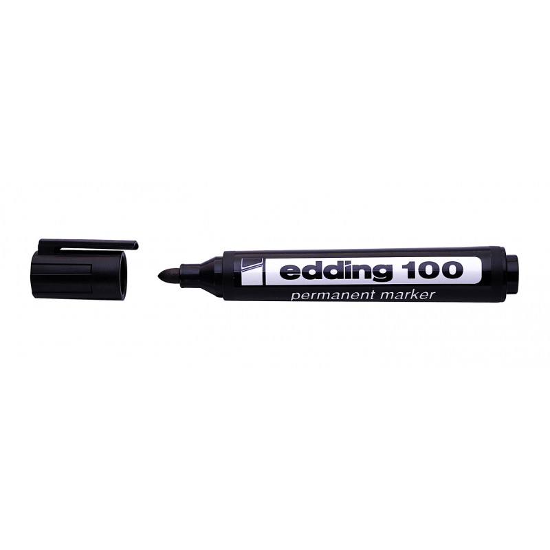 Marcadores fibra edding  100 negro