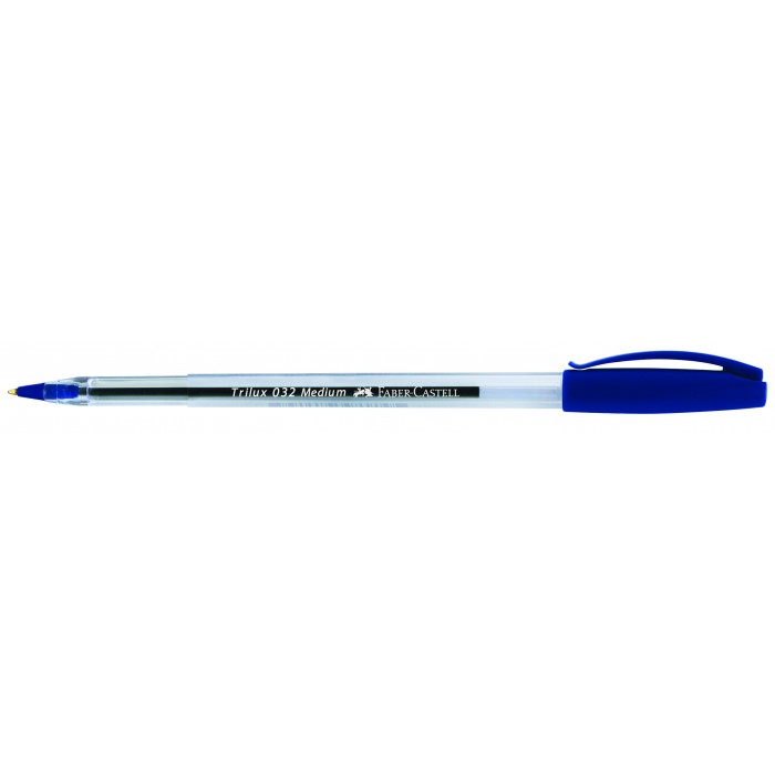 Boligrafo faber castell  trilux 032 azul