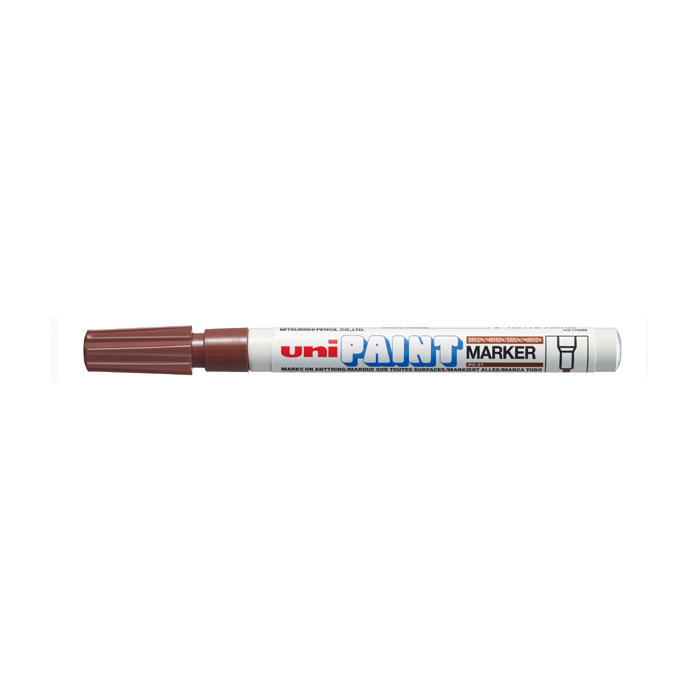 Marcadores fibra uni paint px21 marron