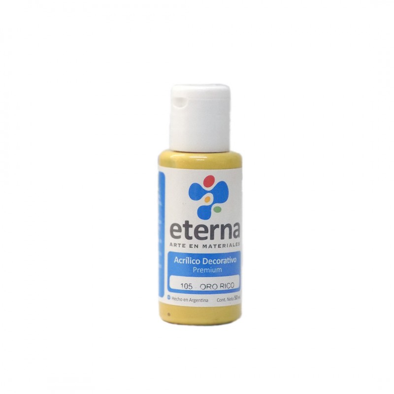 Acrilico eterna deco oro rico x 50ml. Acrilico eterna deco oro rico x 50ml.
