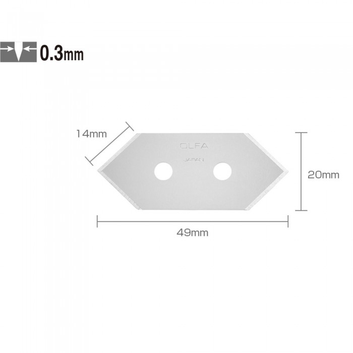 Repuesto trincheta olfa mcb-1 x5 (mcon 45)