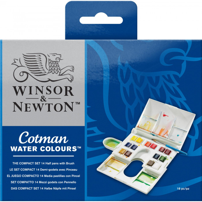 Acuarela winsor & newton  cotman set compact x14