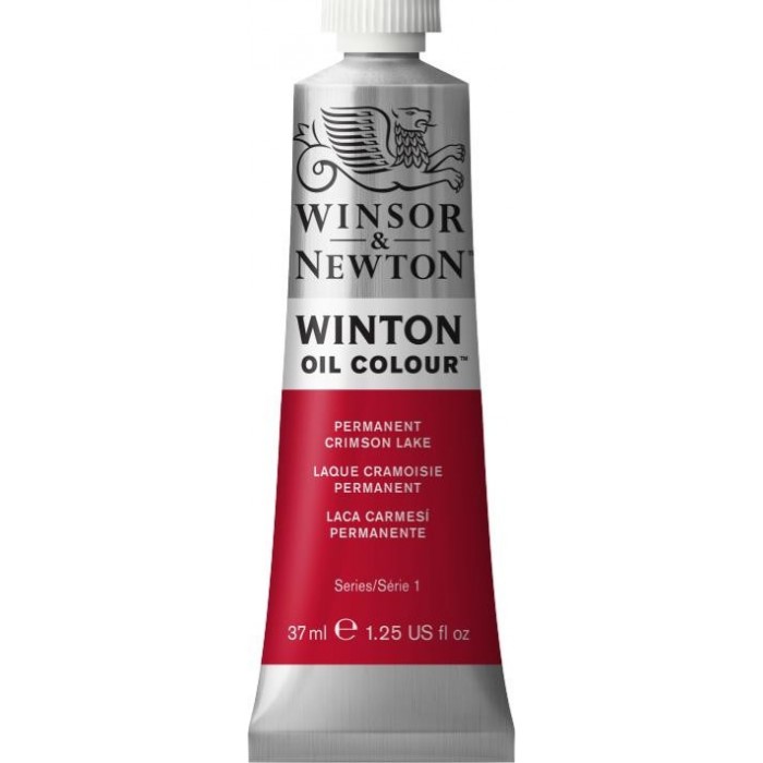 Oleo winsor & newton  winton 17 x 37ml.laca carmesi