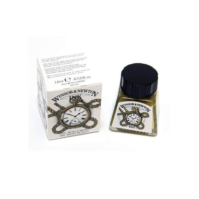 Tinta para dibujo winsor & newton  x 14ml.283 oro