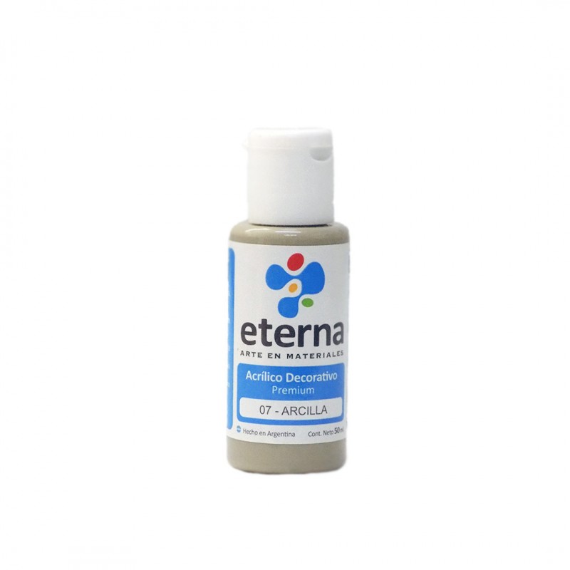 Acrilico eterna deco arcilla x 50ml. Acrilico eterna deco arcilla x 50ml.