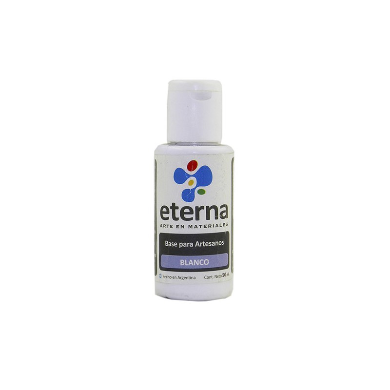 Accesorio para acrilico base artesano eterna blanca x 50 Accesorio para acrilico base artesano eterna blanca x 50