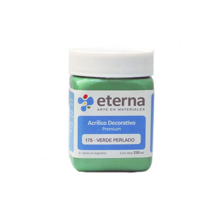 Acrilico eterna deco verde perlado   x250ml.