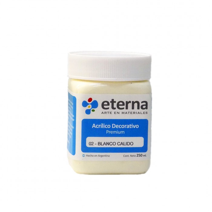 Acrilico eterna deco blanco calido   x250ml.