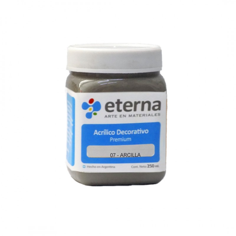 Acrilico eterna deco arcilla x250ml. Acrilico eterna deco arcilla x250ml.