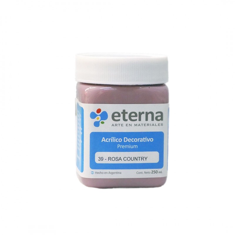 Acrilico eterna deco rosa country x250ml. Acrilico eterna deco rosa country x250ml.