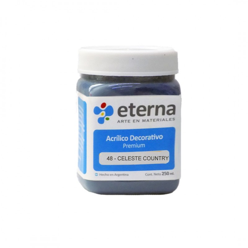 Acrilico eterna deco celeste country x250ml. Acrilico eterna deco celeste country x250ml.