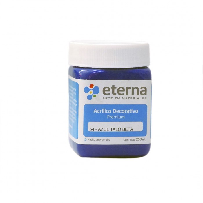 Acrilico eterna deco azul talo beta  x250ml.