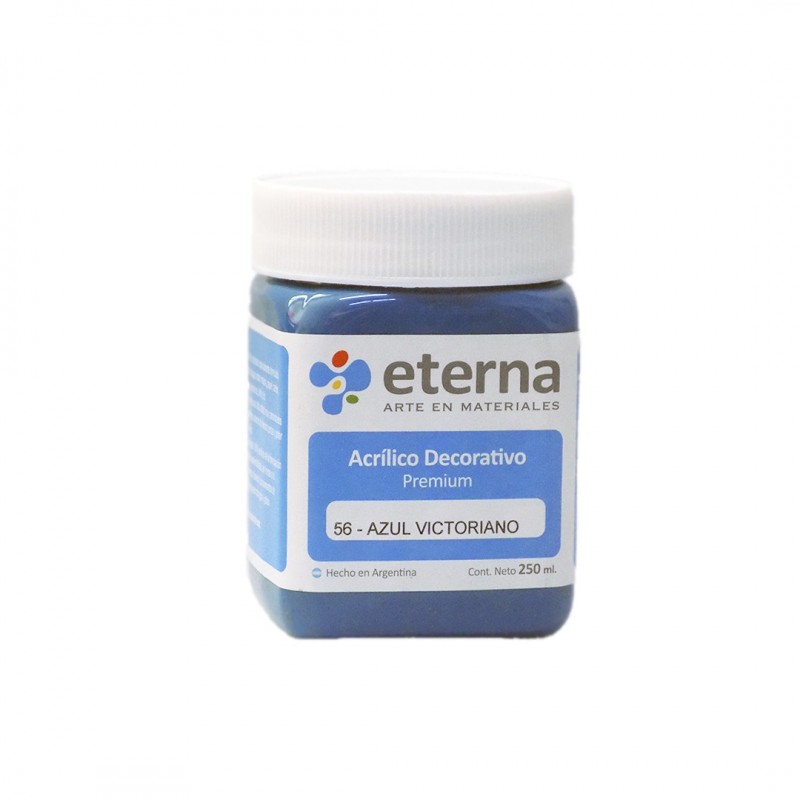 Acrilico eterna deco azul victoriano x250ml. Acrilico eterna deco azul victoriano x250ml.