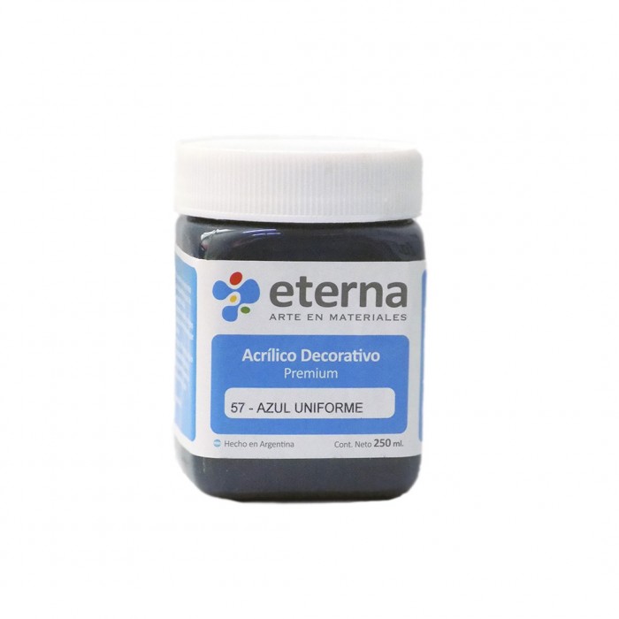 Acrilico eterna deco azul uniforme   x250ml.