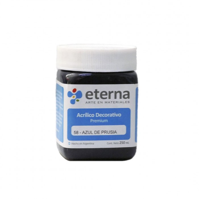 Acrilico eterna deco azul de prusia  x250ml.