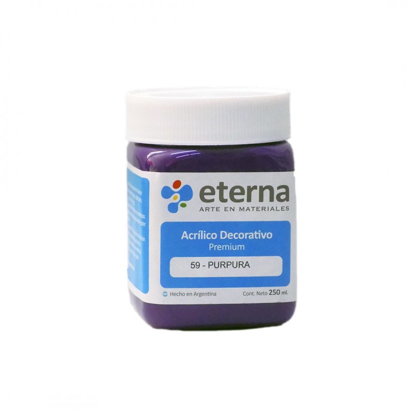 Acrilico eterna deco purpura x250ml. Acrilico eterna deco purpura x250ml.
