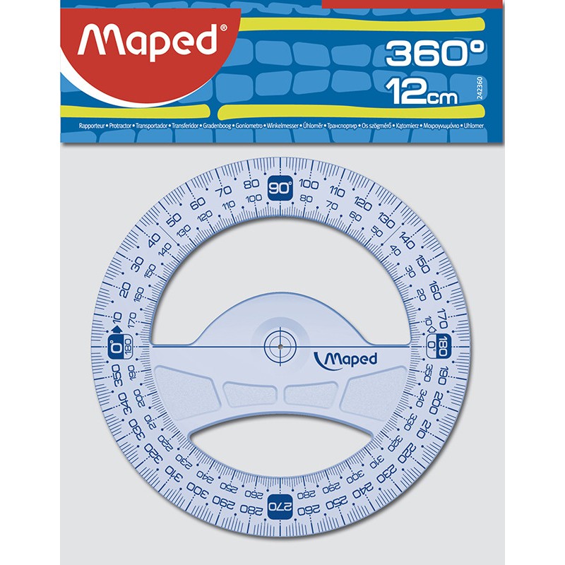 Transportador maped 360§ 12cm.blister Transportador maped 360§ 12cm.blister