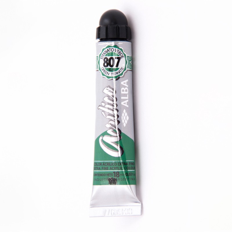 Acrilico alba x 18ml.807 titanato verde Acrilico alba x 18ml.807 titanato verde