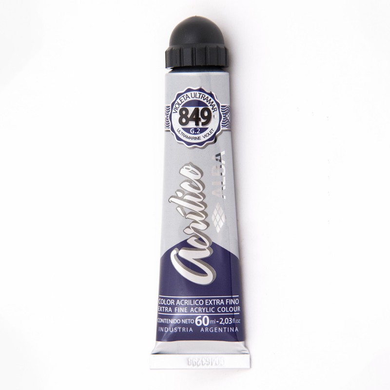 Acrilico alba x 60ml.849 violeta ultramar Acrilico alba x 60ml.849 violeta ultramar