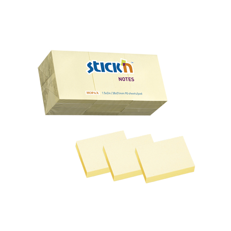 Notas adhesivas stick pastel 38x 51 x12 amarillo Notas adhesivas stick pastel 38x 51 x12 amarillo