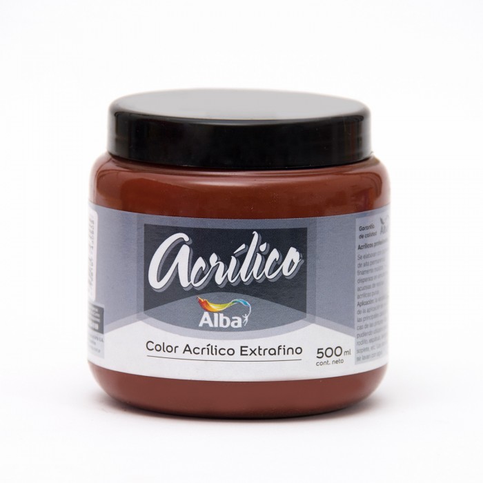 Acrilico alba x  500ml.864 tierra siena tost