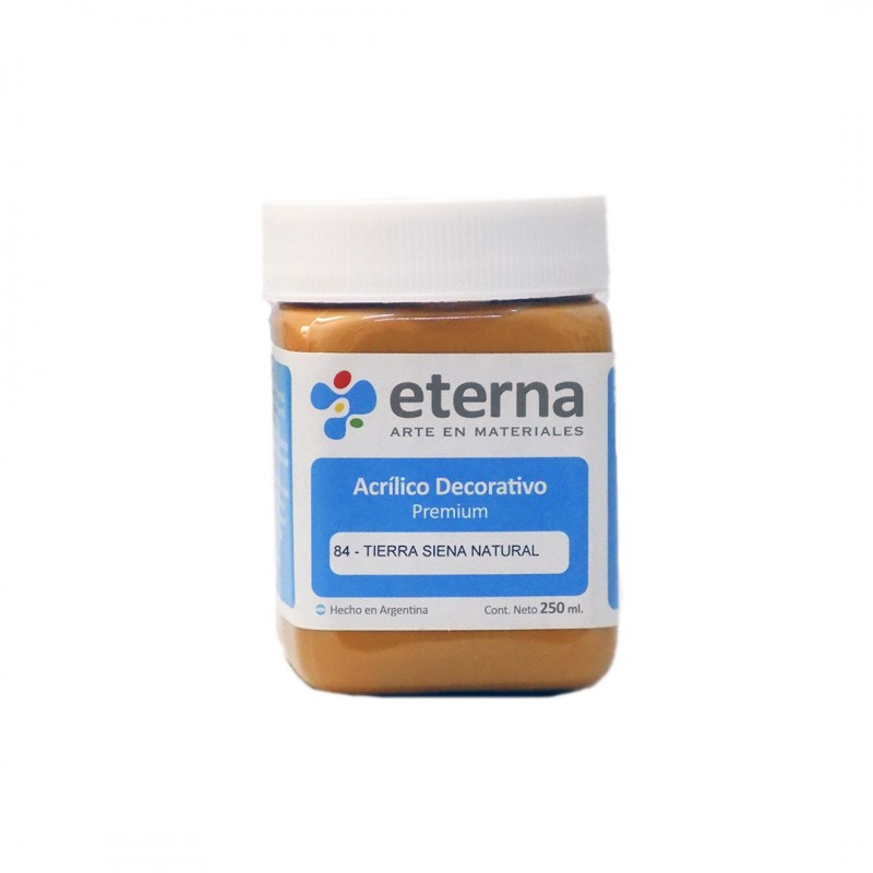 Acrilico eterna deco tierra siena natural x250ml Acrilico eterna deco tierra siena natural x250ml