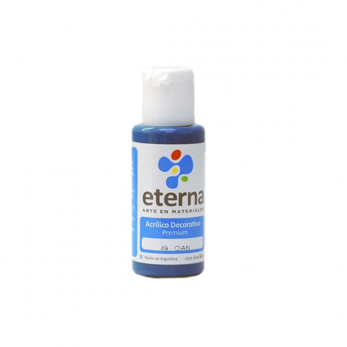 Acrilico eterna deco cian  x 50ml.