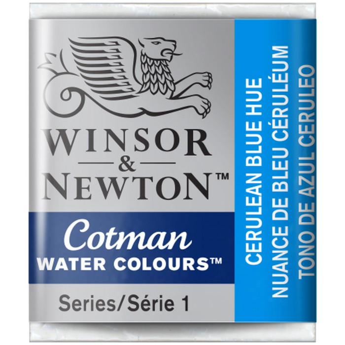 Acuarela winsor & newton  cotman pastilla 139 azul ceruleo