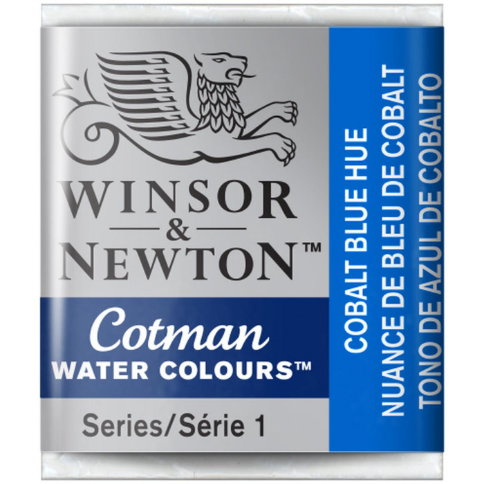 Acuarela winsor & newton  cotman pastilla 179 azul cobalto