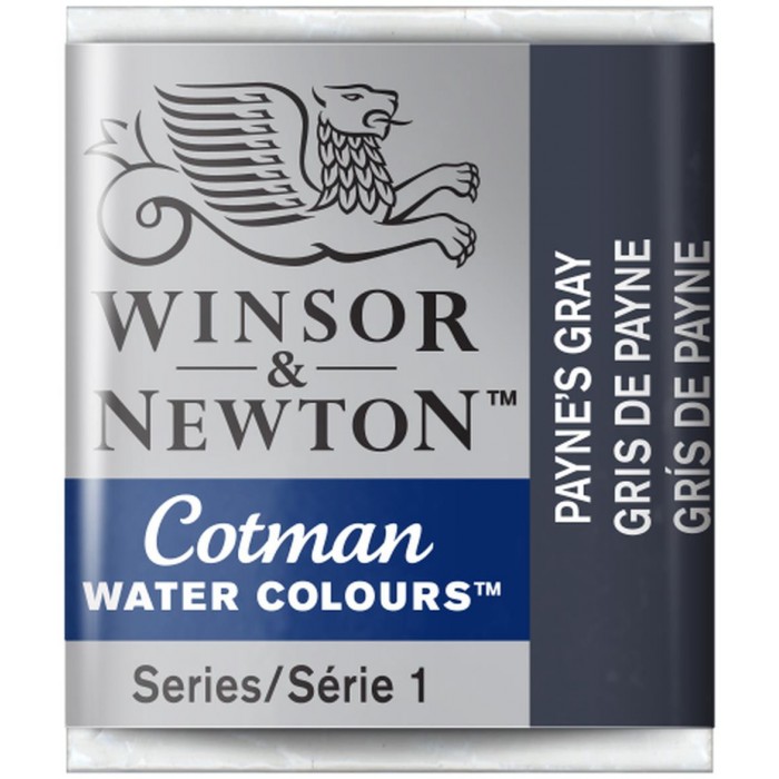 Acuarela winsor & newton  cotman pastilla 465 gris payne