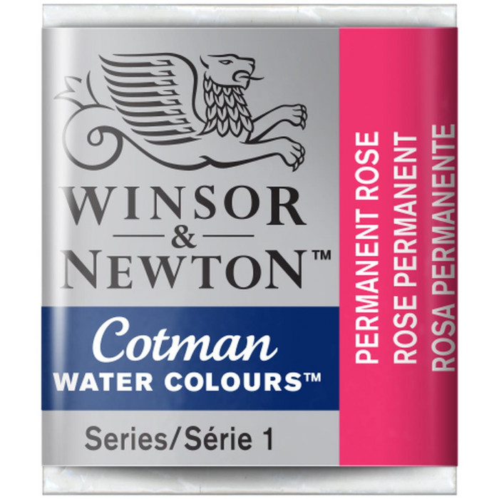 Acuarela winsor & newton  cotman pastilla 502 rosa permanente