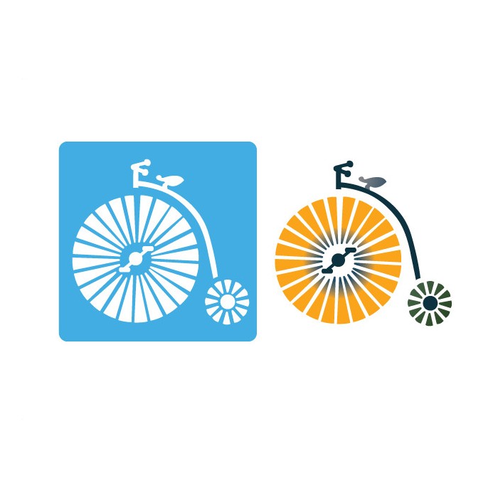 Stencil eq 914 bici antigua
