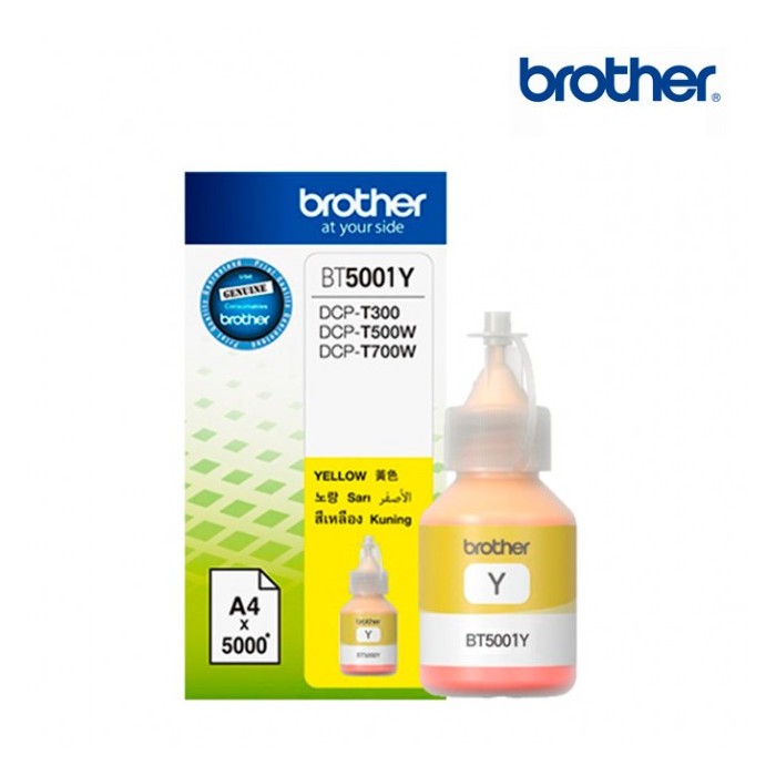 Cartucho brother botella bt5001y amarillo