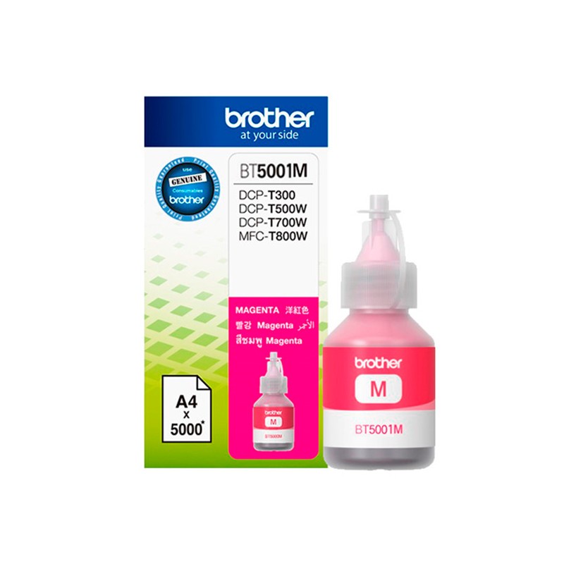 Cartucho brother botella bt5001m magenta Cartucho brother botella bt5001m magenta