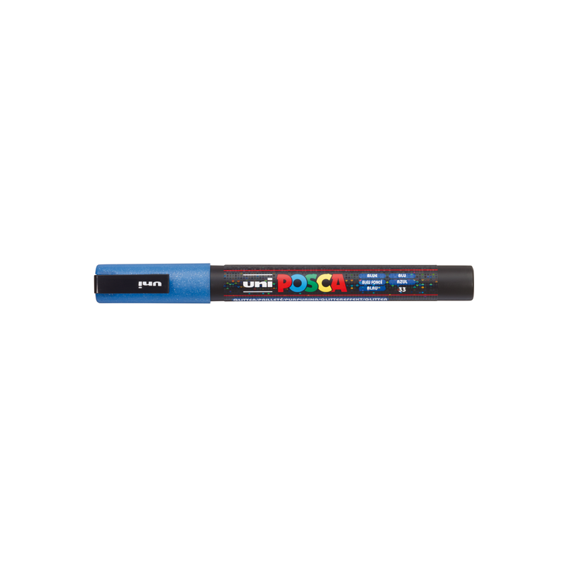 Marcadores fibra uni posca pc-3ml azul glitter Marcadores fibra uni posca pc-3ml azul glitter