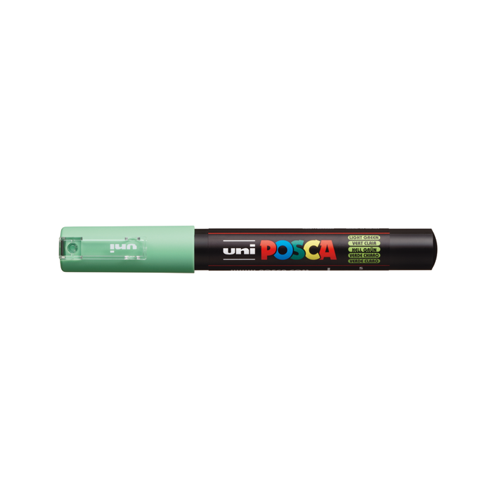 Marcadores fibra uni posca pc-1m verde claro
