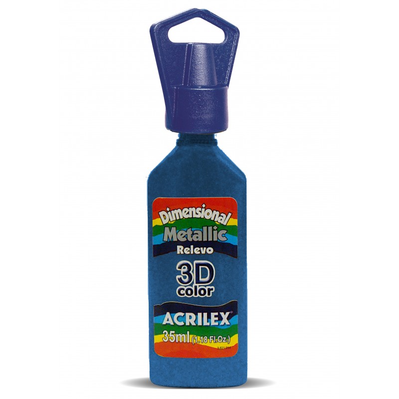 Pintura dimensional acrilex metalic 559 azulx35ml Pintura dimensional acrilex metalic 559 azulx35ml