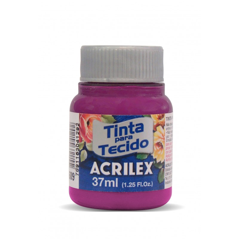 Pintura para tela acrilex 549 magenta x37ml. Pintura para tela acrilex 549 magenta x37ml.