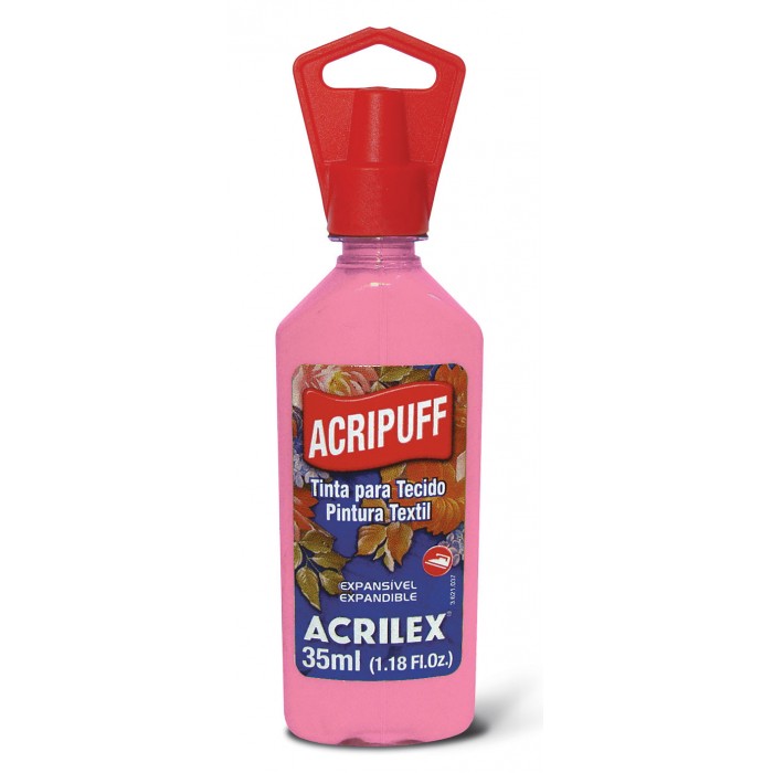 Pintura dimensional acrilex acripuff 537 rosa x35ml